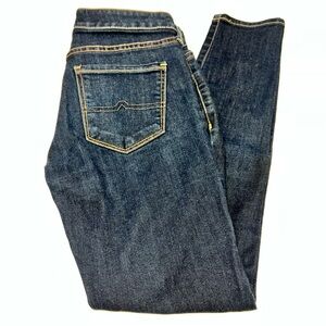 Arizona Jean Company Dark Blue Wash Short Skinny Jeans-Size 1 Juniors